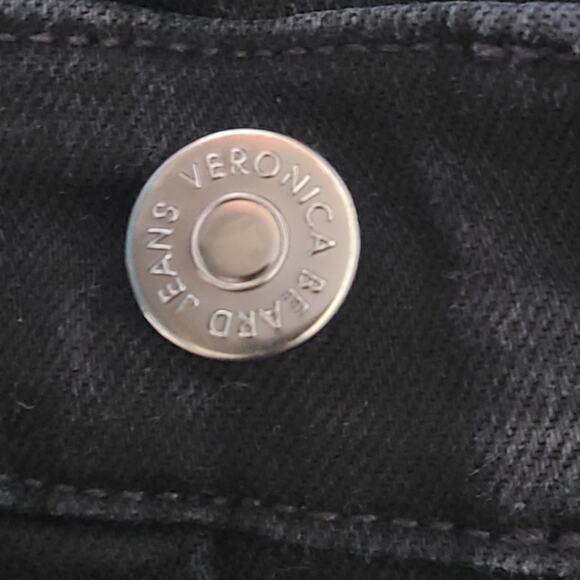 Veronica Beard Debbie High Rise Skinny Black Button Fly Jeans Sz 10 (30) - Picture 10 of 12